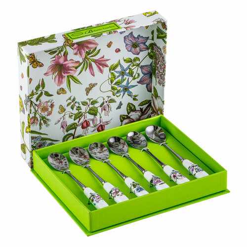 Набор ложек чайных Portmeirion Ботанический сад 15 см сталь нержавеющая 6 шт пк 6010₽