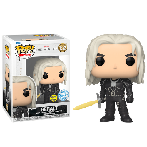 Фигурка Funko POP Geralt with GitD Sword (Эксклюзив Amazon) из сериала Witcher 1322 фигурка ведьмак геральт из ривии 18 см