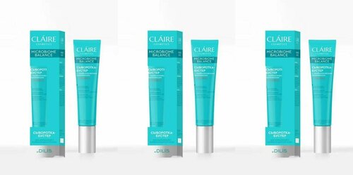 Claire Cosmetics Сыворотка-гидробустер для лица Microbiome Balance Для нормальной и комбинированной кожи, 20 мл, 3 штуки