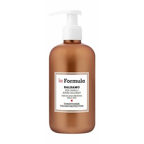 Кондиционер для волос, окрашенных в темные оттенки, с маслом льна и протеинами шелка, 300 мл