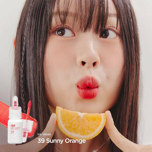 Peripera Тинт для губ Ink Velvet tint #39 Sunny Orange peripera тинт для губ ink velvet tint 23 nutty nude