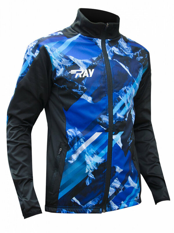 Куртка RAY, средней длины, силуэт прямой, без капюшона, влагоотводящая, карманы, ветрозащитная, мембранная, светоотражающие элементы, быстросохнущая