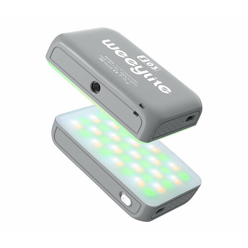 Осветитель Viltrox Weeylite S03 светодиодный 2800-6800К RGB 4 Вт серый 1990₽