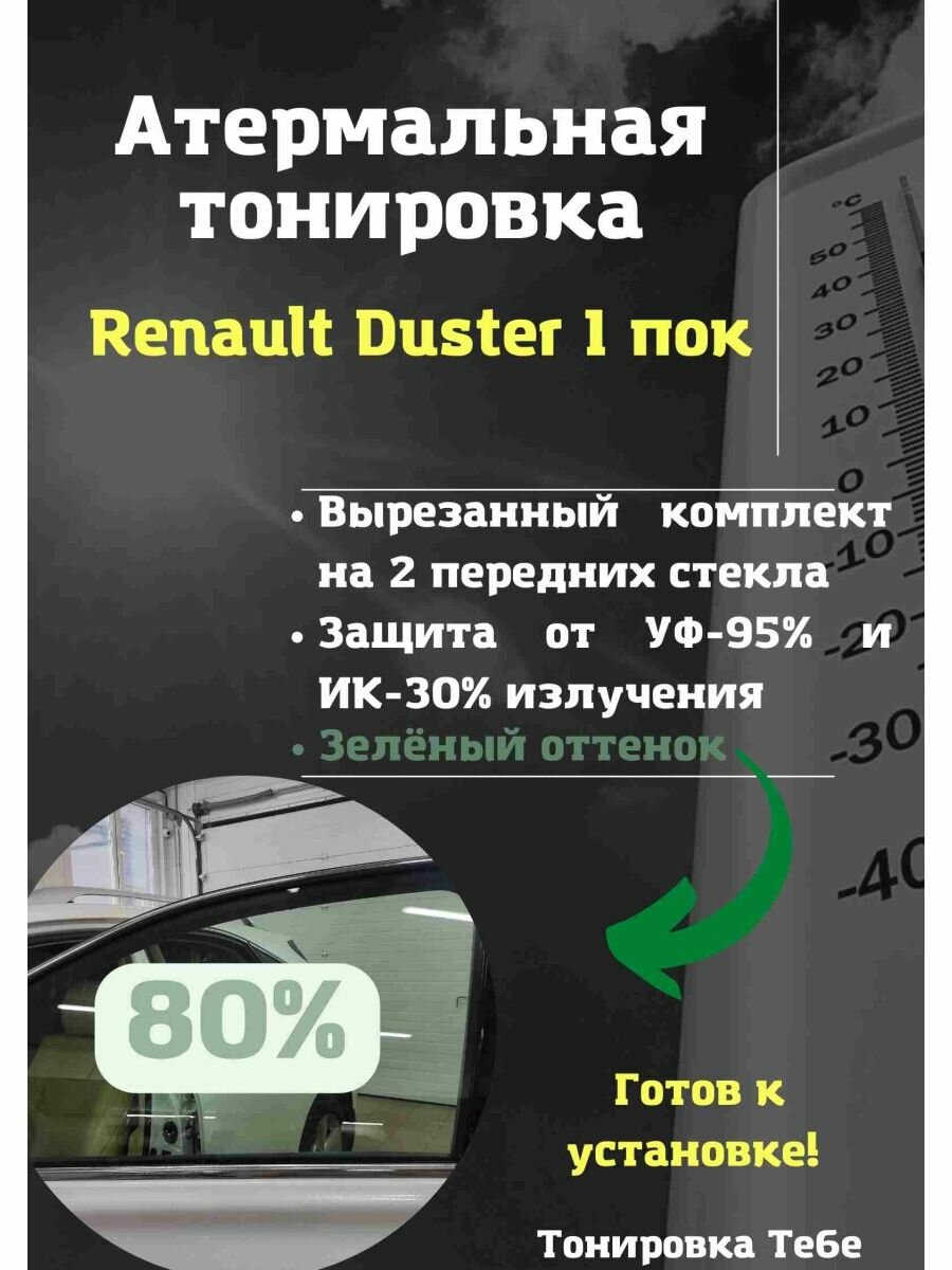 Термо тонир Renaul Duster 1пок 80%green