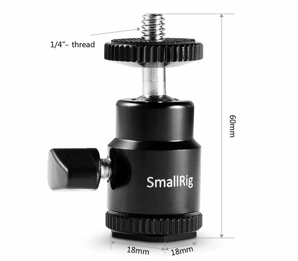 Шаровая головка SmallRig 761 с креплением в башмак