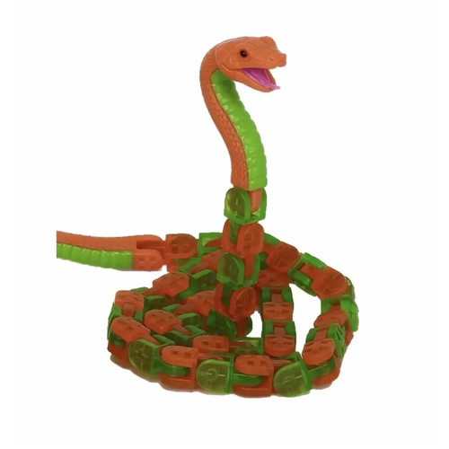 Антистресс-игрушка Klixx Creaturez Гремучая змея зеленая