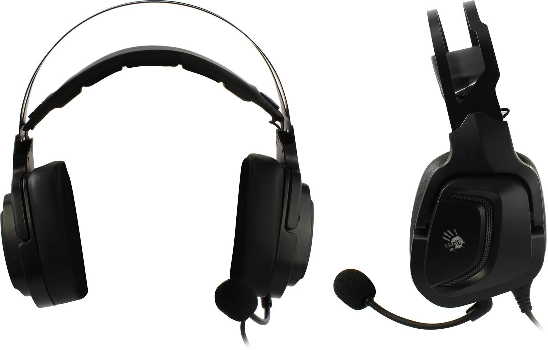 Наушники с микрофоном A4Tech Bloody G570 черный/серый 2м мониторные USB (G570 USB/ BLACK + GREY) — фото 16