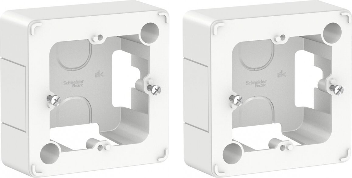 фото Коробка установочная Schneider Electric Blanca 86x86 квадратная IP20 белая (комплект из 2 шт.)
