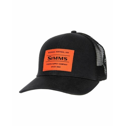 фото Бейсболка simms, размер onesize, черный