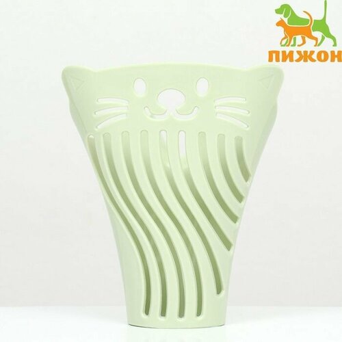 Совок фигурный большой 17 х 12 см зелёный 750₽