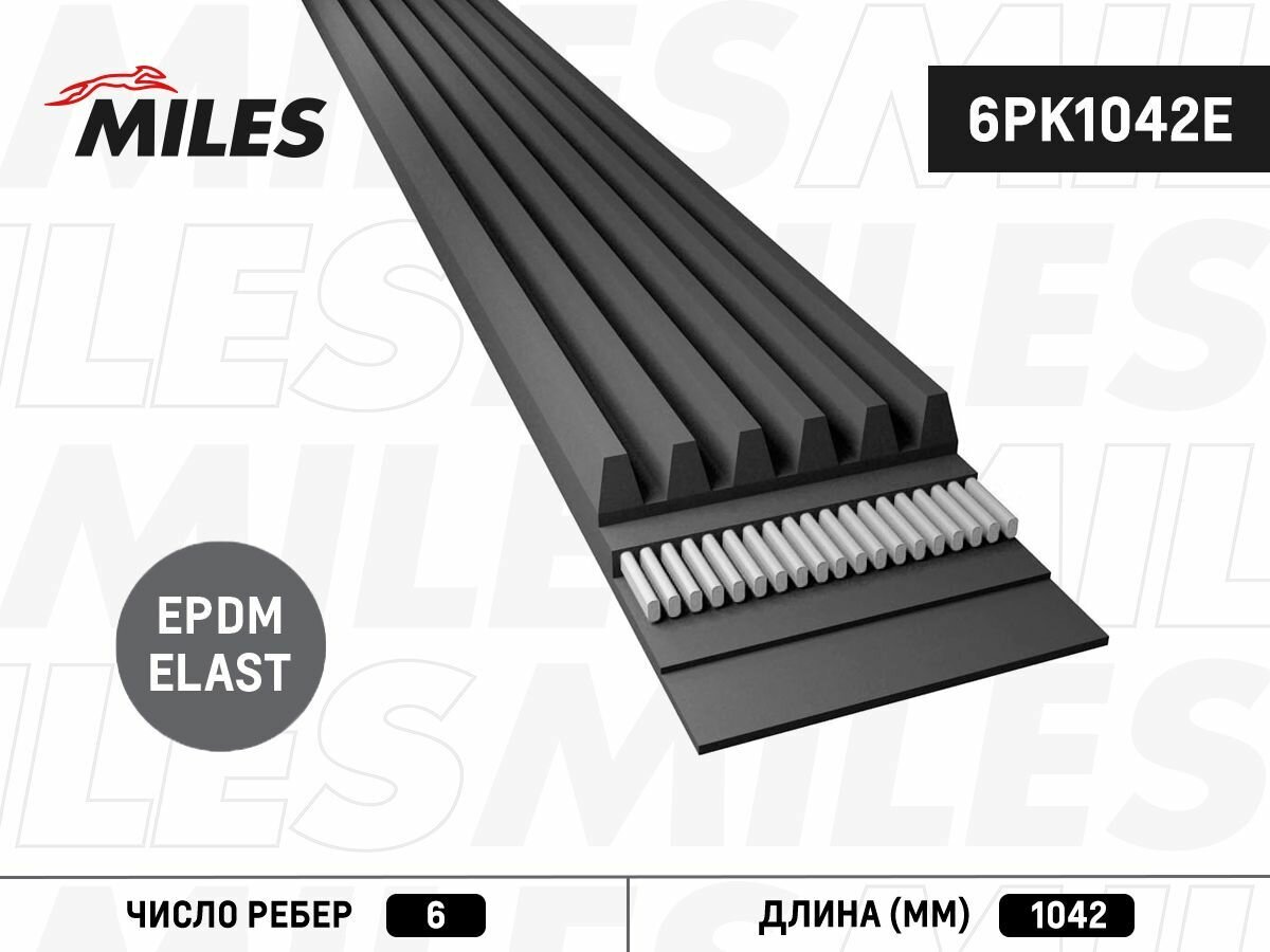 Ремень приводной поликлиновой 6PK1042E