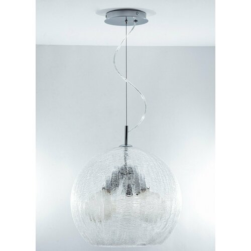 Подвесной светильник Bubble 350мм кракле прозрачное, на 3 лампы