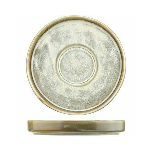 Блюдце Агава фарфор. D-120 H-18мм, матовый, зелен