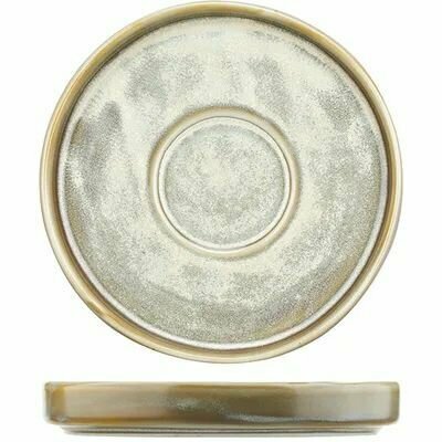 фото Блюдце Агава фарфор. D-120 H-18мм, матовый, зелен