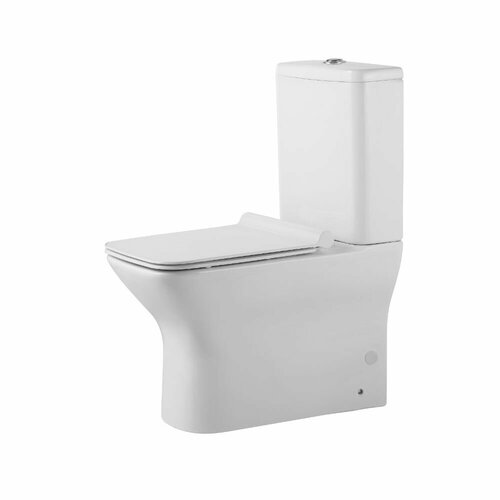 Унитаз-компакт Agger AT02000 безободковый, сиденье с микролифтом белый