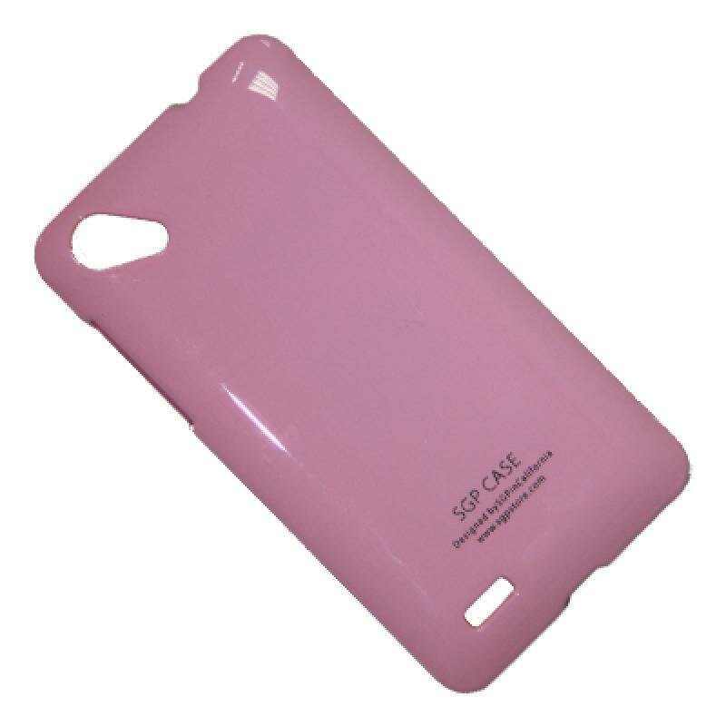 Чехол для HTC One SC (T528D) задняя крышка пластик лакированный SGP Case Ultra Slider <розовый>