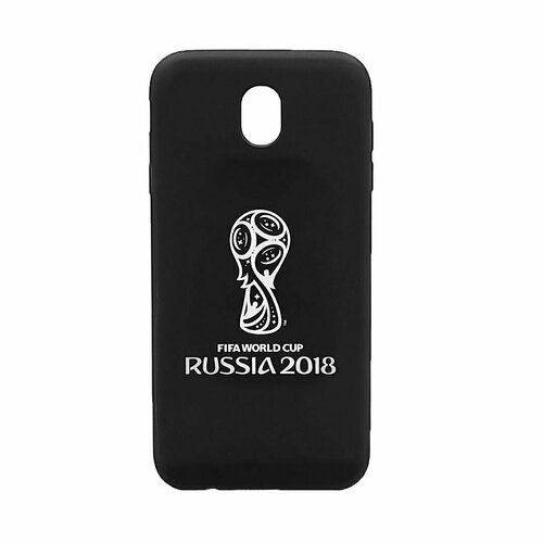 Чехол ТПУ на Samsung Galaxy J7(2017), FIFA Официальная эмблема белая белый, черный, белый
