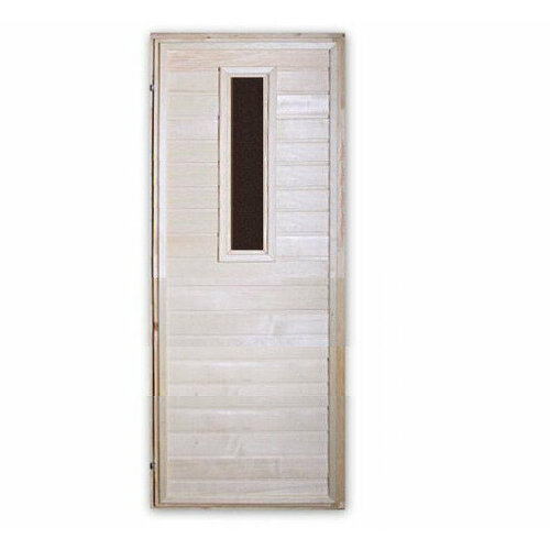 Дверь глухая из липы Кат. А (1700х700) со стеклом