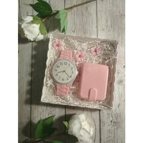 Подарочный набор мыла ручной работы Часы и портмоне, 2 предмета подарочный набор мыла ручной работы роза 2 предмета