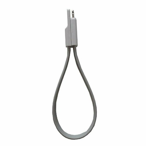 Кабель USB Apple iPhone lightning iMagnet плоский <серый>