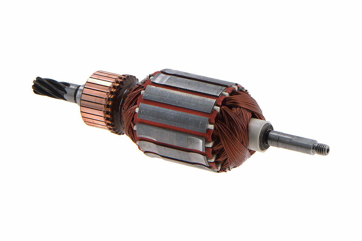 Ротор (Якорь) (L-174.5 мм, D-47 мм, резьба М6 (шаг 1.0 мм)) для триммера электрического CHAMPION ET-1200A