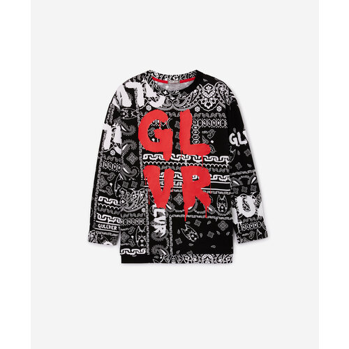 фото Футболка gulliver, размер 140, черный