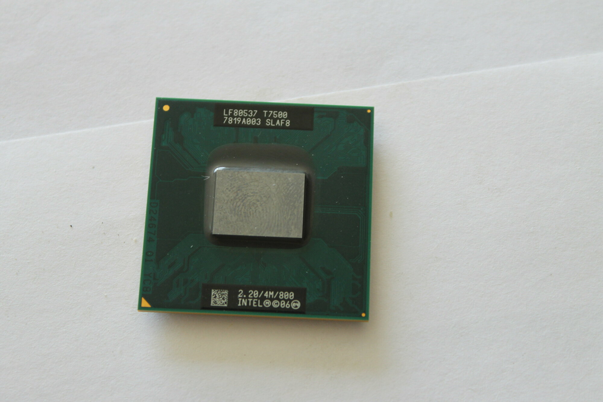 Процессор для ноутбука Intel Core2Duo T7500 2 ядра 2 потока PPGA478 PBGA479