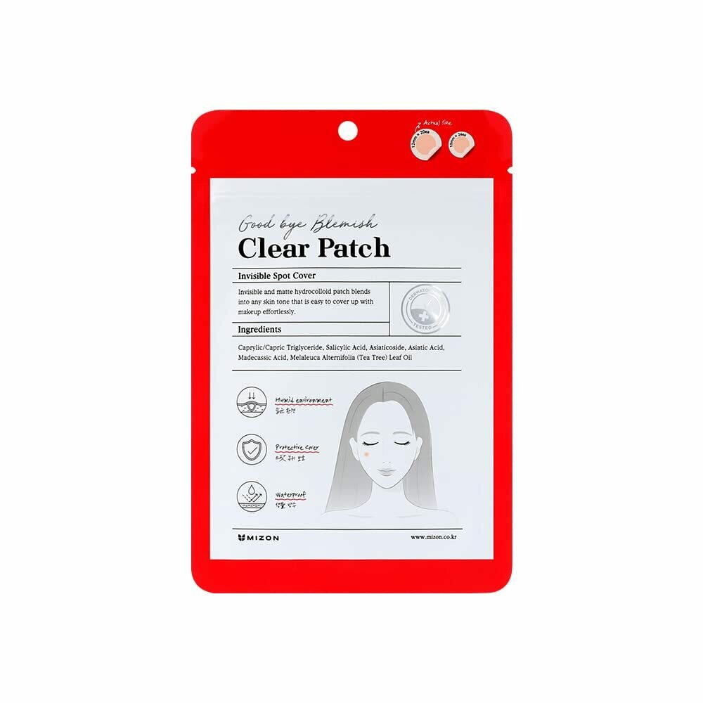 MIZON GOOD BYE BLEMISH CLEAR PATCH Патчи для точечного применения