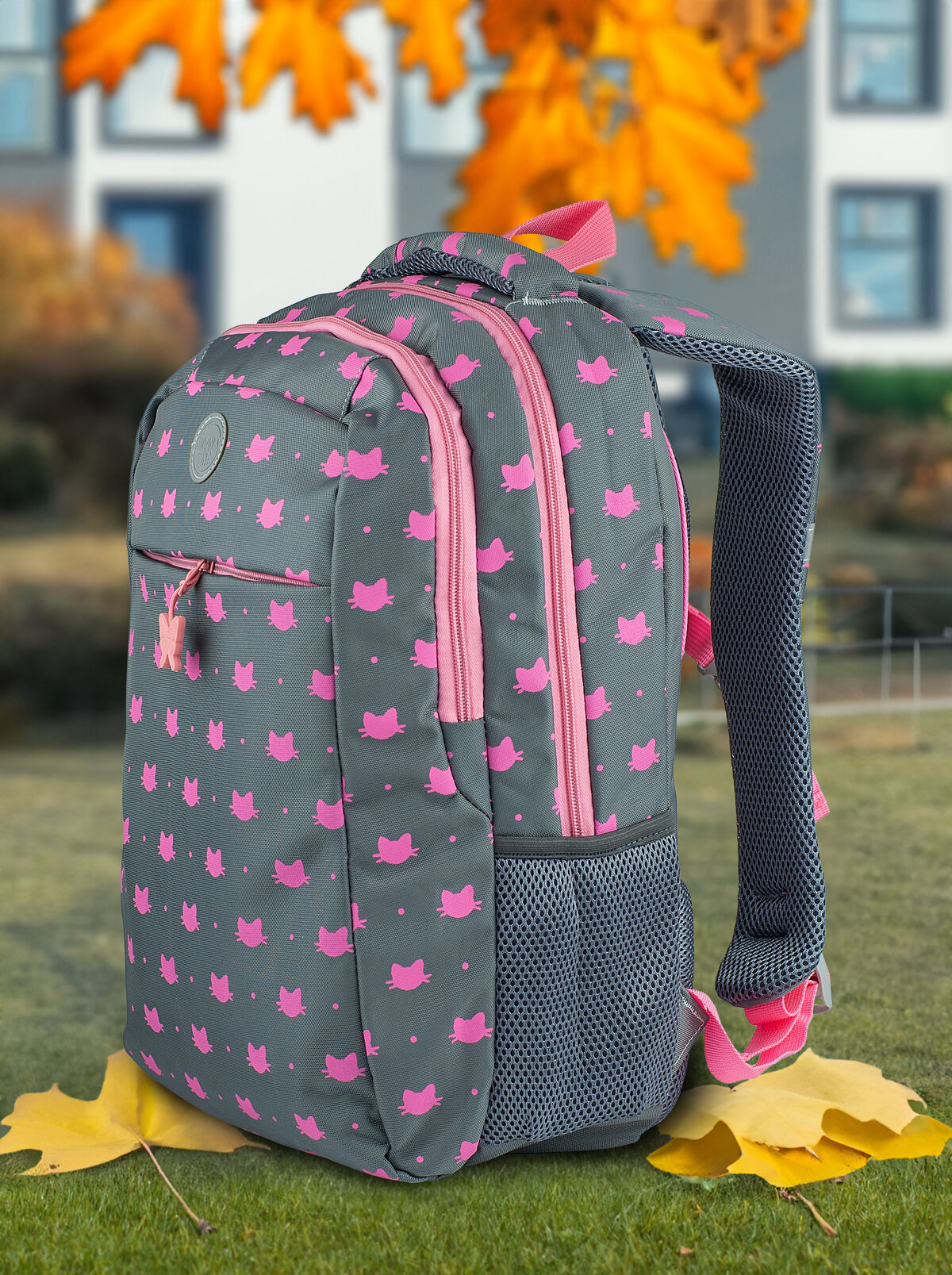 Рюкзак школьный, городской - повседневный. Грудная стяжка. Мягкая спинка — фото 1