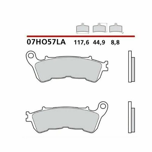 Тормозные колодки 07HO57LA / 07HO57