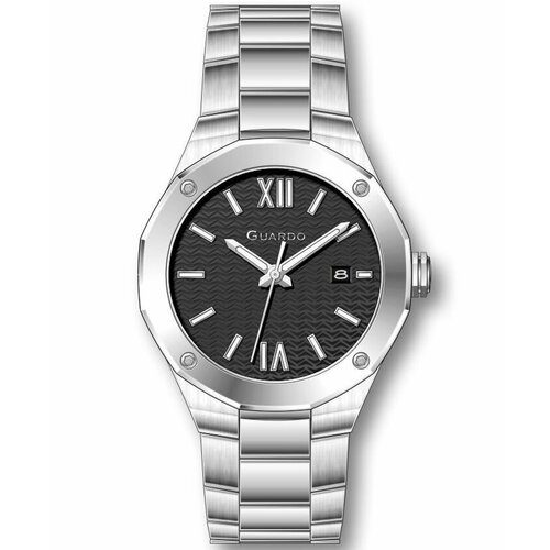 фото Наручные часы guardo 12733-1, черный, серебряный