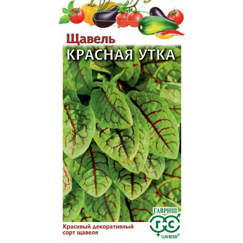 Семена Щавель Красная Утка, 0,05г, Гавриш, Овощная коллекция, 10 упаковок