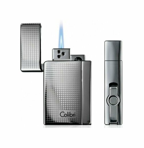 Зажигалка Colibri ASPIRE polished chrome grid