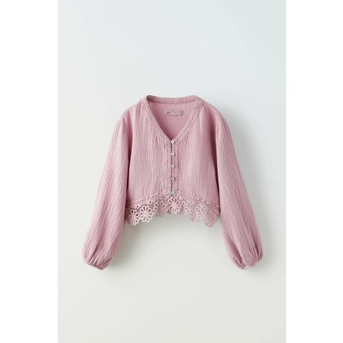 Блуза Zara, размер 13-14 лет, розовый