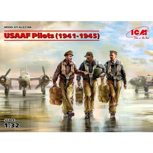 Фигуры Пилоты ВВС армии США 1941-1945 г. Масштаб 1:32 32108 летчицы на службе ввс сша 1943 1945 г 3 фигуры