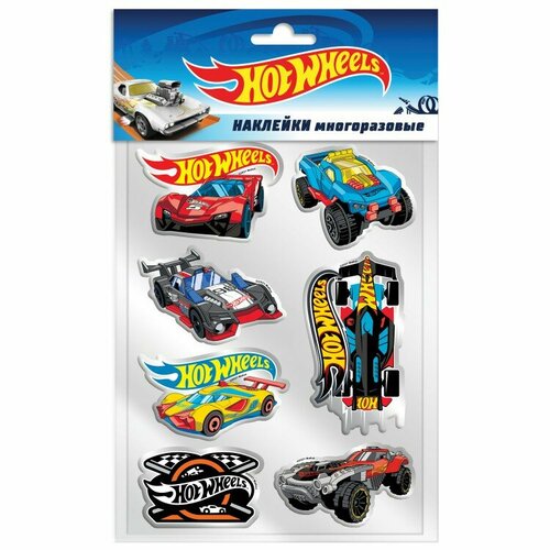 Наклейки гелевые «Хот Вилс», диз. 3 набор наклеек хот вилс hot wheels дизайн 2 плёночные