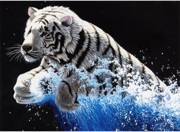 Набор для вышивания Белый тигр