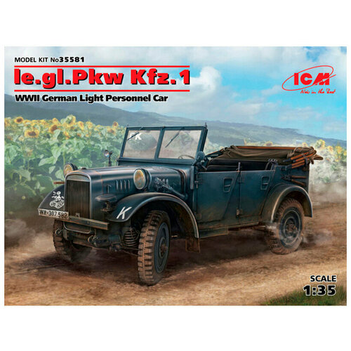 35581 ICM le. gl. Einheits-Pkw Kfz.1, Германский легкий внедорожный автомобиль ІІ МВ (1:35)