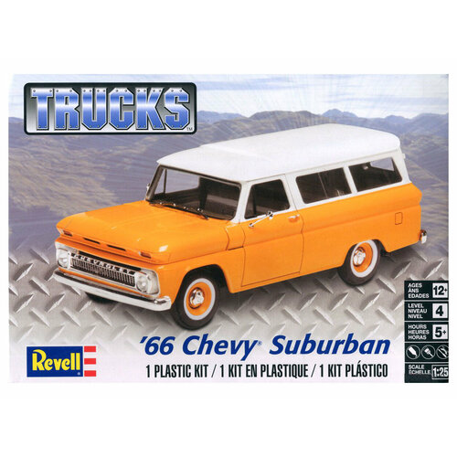 14409 Revell Полноразмерный внедорожник 66 Chevy Suburban (1:25) 17225re пикап 66 chevy fleetside