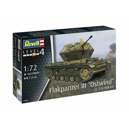 03286 Revell Германская СЗУ Flakpanzer III Ostwind (3,7 cm Flak 43) (1:72) 03286 revell германская сзу flakpanzer iii ostwind 3 7 cm flak 43 1 72