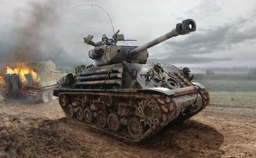 Изображение товара 6529 Italeri Танк M4A3E8 Sherman "Fury" (Ярость) 1/35