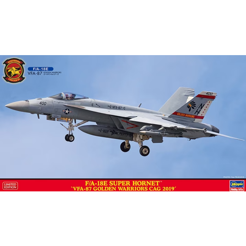 02417-Современный американский истребитель F/A-18E SUPER HORNET VFA-87 GOLDEN WARRIORS CAG 2019 02429 hasegawa истребитель f a 18f super hornet vfa 41 black aces cag 2022 1 72