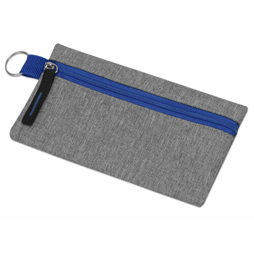 Универсальный пенал из переработанного полиэстера RPET Holder, серый/синий