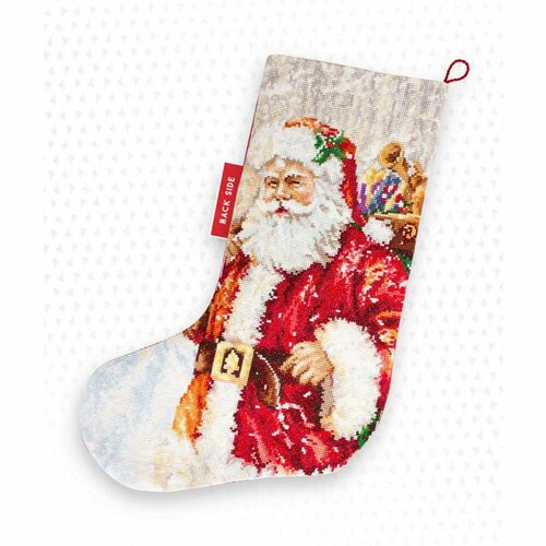 Набор для вышивания рождественского носочка Дед Мороз PM1230