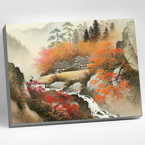 фото Картина по номерам 40 x 50 см "японский пейзаж" 23 цвета molly