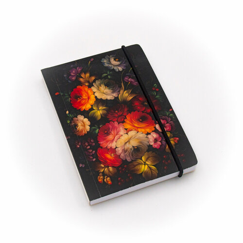 Блокнот на резинке Жостово