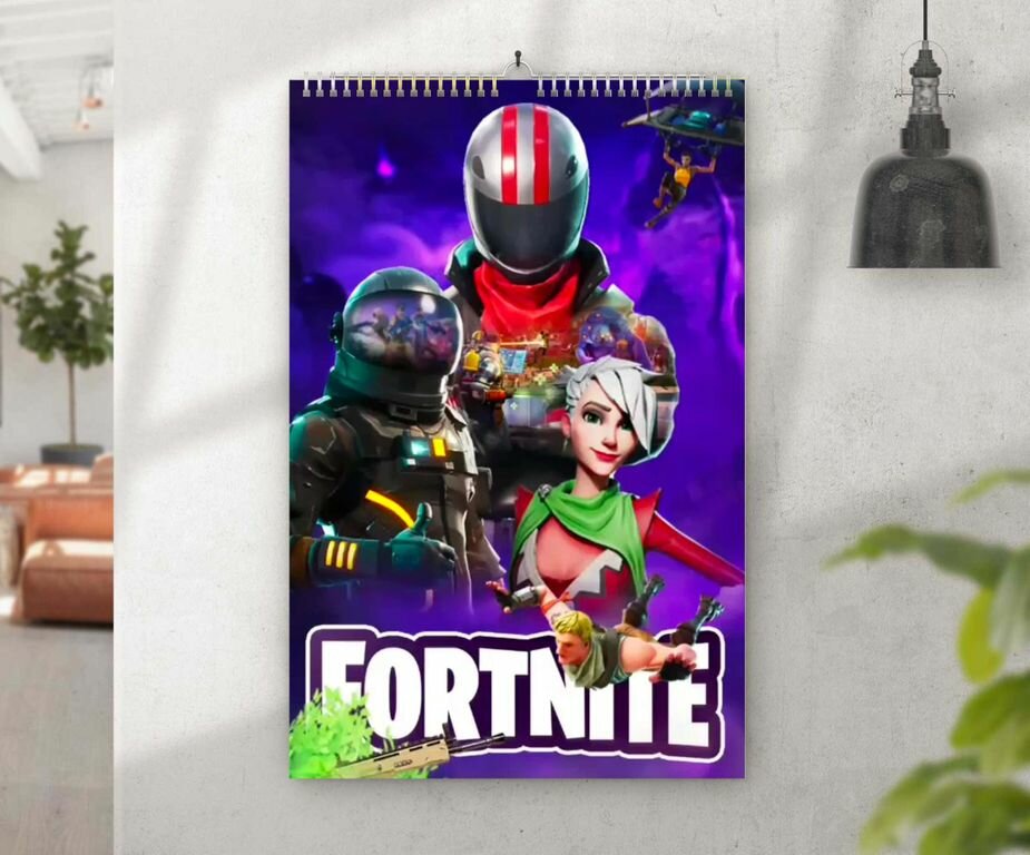 Перекидной календарь Fortnite, Фортнайт №1, А3