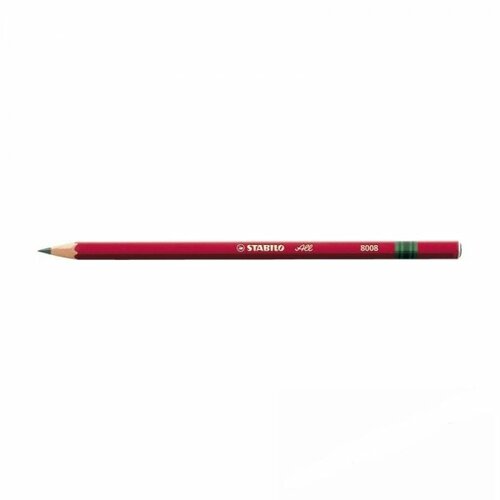 Stabilo Универсальный графитовый карандаш для любой поверхности ALL, цвет корпуса красный, твёрдость HB se