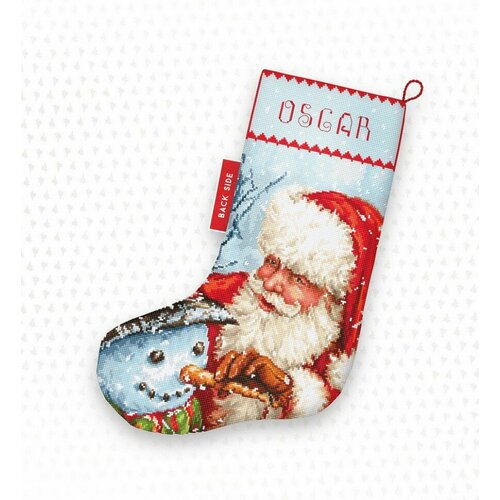 набор для вышивания letistitch cozy christmas stocking 24 5x37 см Christmas Stocking (Рождественский сапог) #921 LetiStitch Набор для вышивания 24.5 x 37 см Счетный крест