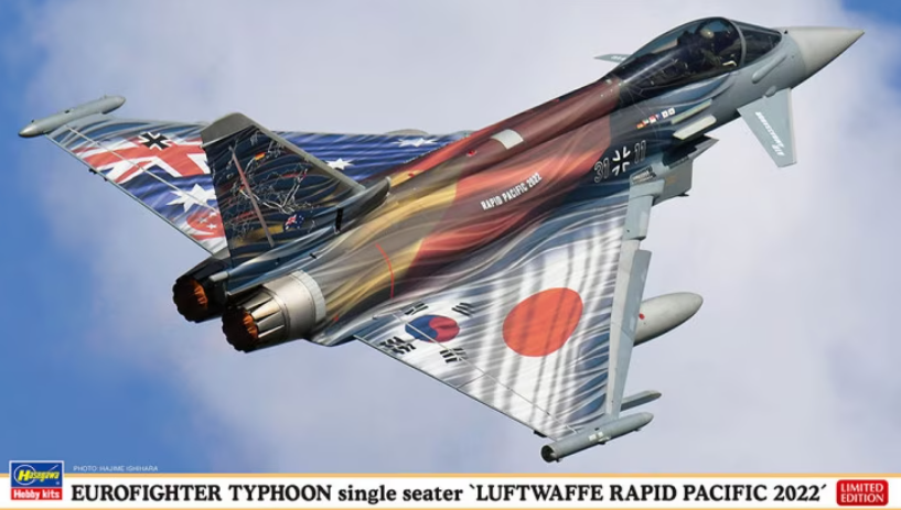 02430-Одноместный истребитель EUROFIGHTER TYPHOON single seater LUFTWAFFE RAPID PACIFIC 2022